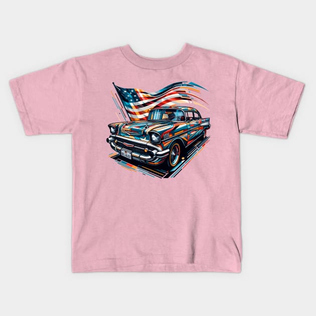 Chevy Bel Air Kids T-Shirt by Vehicles-Art